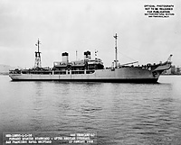 USS Thor (ARC 4) on 23 January 1958