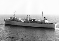 USS Canopus (AS 34) on 13 October 1965