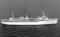 USS Canopus (AS 34) on 13 October 1965