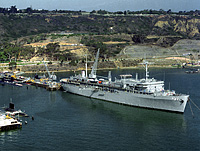 USS Dixon (AS 37) in May 1990