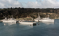 USS Dixon (AS 37) on 8 January 1985