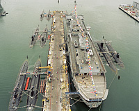 USS Dixon (AS 37) on 15 April 1987