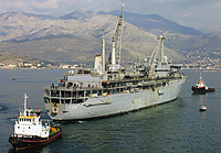 USS Emory S Land (AS 39) on 18 February 2004