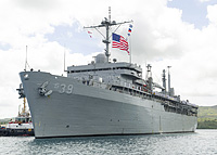 USS Emory S Land (AS 39) on 20 May 2021