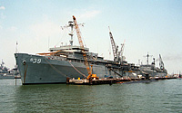 USS Emory S Land (AS 39) on 29 June 1991