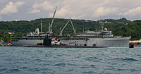USS Frank Cable (AS 40) on 21 October 2021