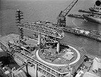 USS Hunley (AS 31) circa 1962