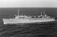 USS L Y Spear (AS 36) in November 1975