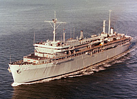 USS L Y Spear (AS 36) in August 1983