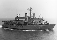 USS Ortolan (ASR 22) on 11 May 1972