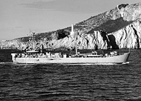 USS Alameda County (AVB 1) in February 1961