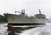 USNS Jupiter (T-AKR 11) circa 1985