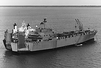 USNS Jupiter (T-AKR 11) on 3 September 1981